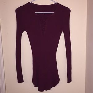 Burgundy sweater